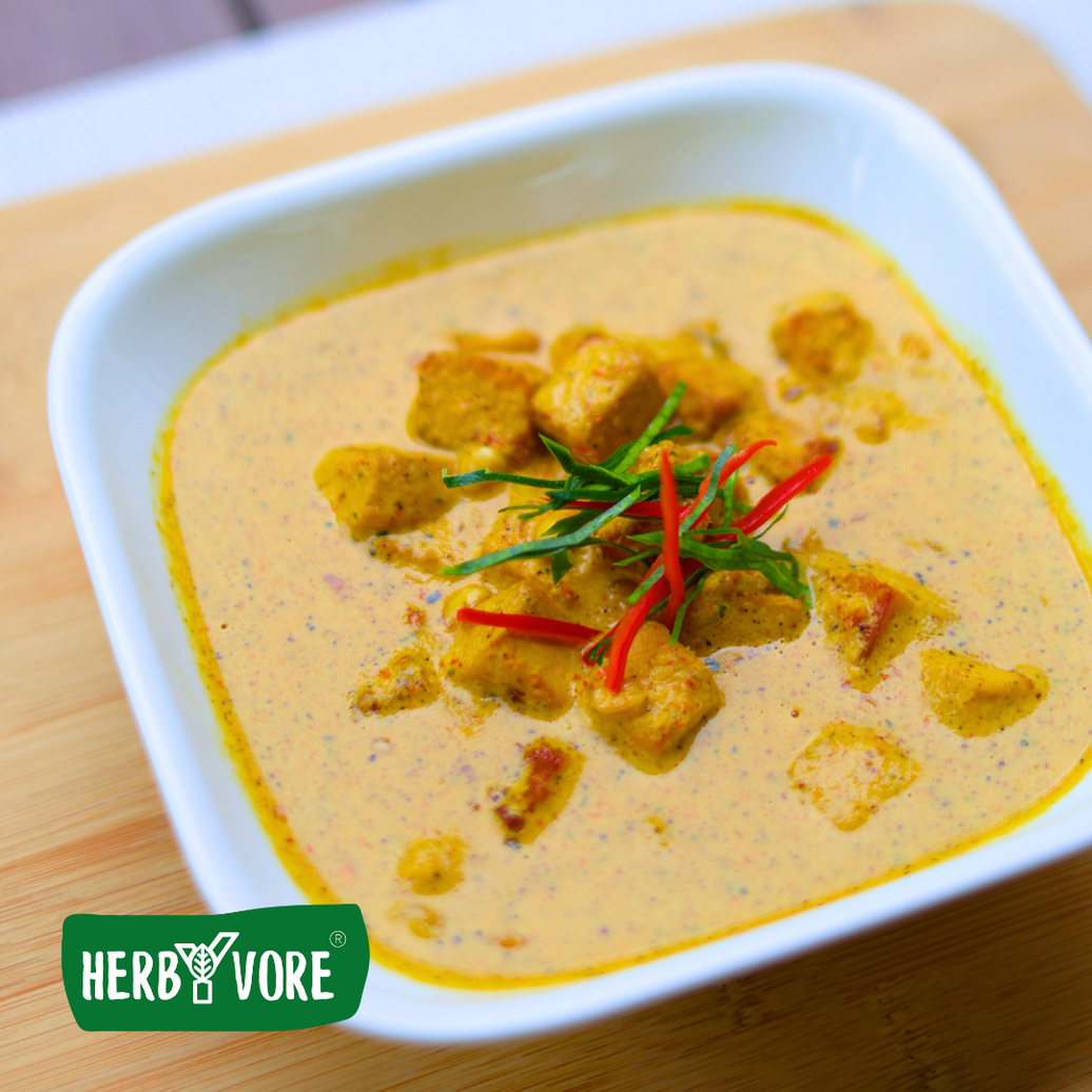 YELLOW CURRY WITH 'PEA TOFU' RECIPE