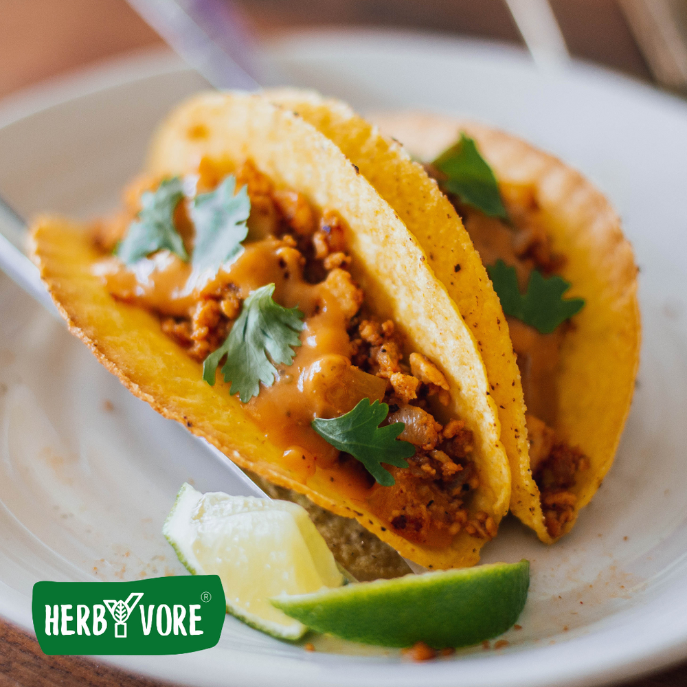 VEGAN TACO WITH SPICY CHEESE SAUCE RECIPE
