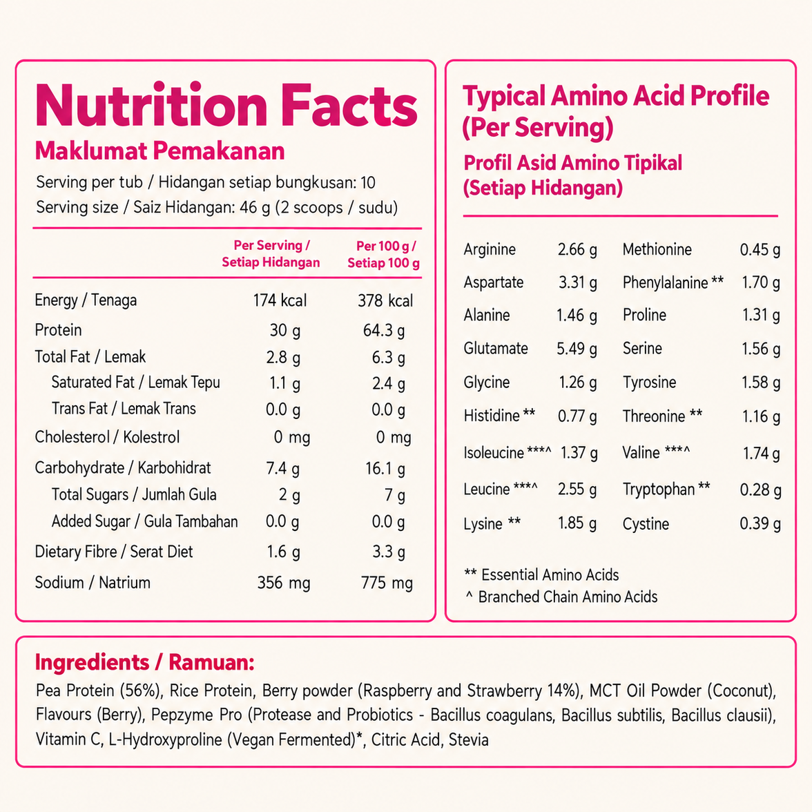 Herbyvore Protein + Glow — Beauty Berry Elixir 460g (PRE-ORDER)