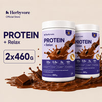 Herbyvore Protein + Relax – Chocolate 2 Tubs