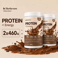Herbyvore Protein + Energy – Coffee 2 Tubs