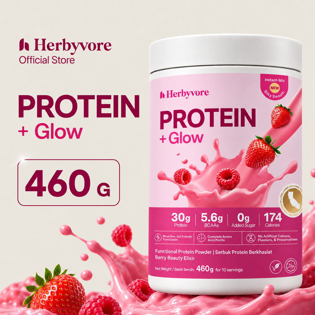 Plant Protein Powder Vegan Halal Herbyvore Protein + Berry 460g (PRE-ORDER)
